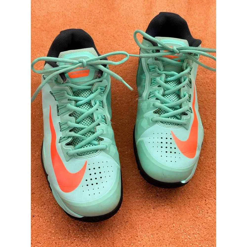 Nike Lunar Ballistec 1.5 Men Size 8.5 Tennis Shoes Green Orange LunarSole‎